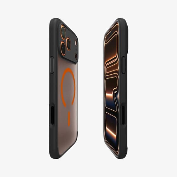 Spigen Mobilskal till iPhone 18 Pro Max/17 Pro Max MagSafe Ultra - Svart/Orange Svart