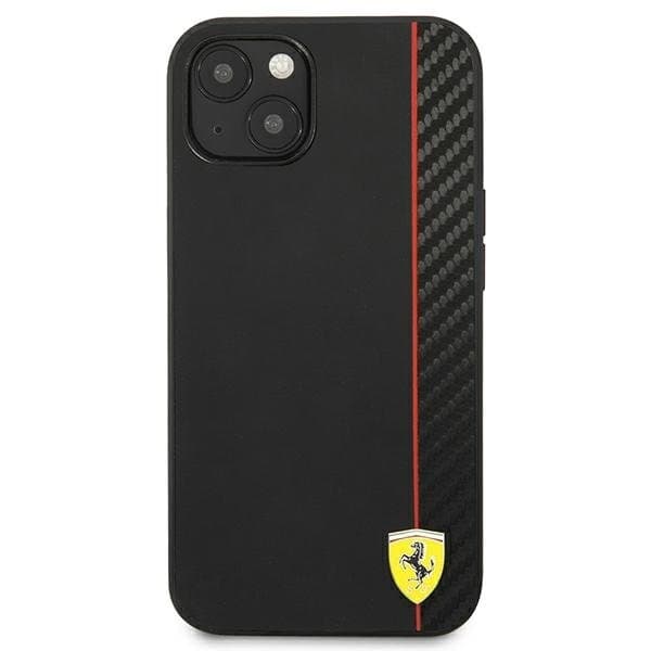 Ferrari On Track Carbon Stripe Skal iPhone 13 Mini - Musta Black