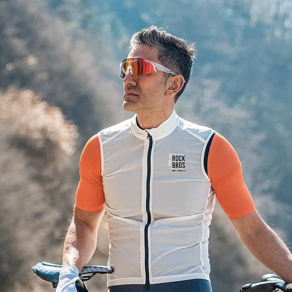 Rockbros photochromic Cykelglasögon UV400 - Vit Vit