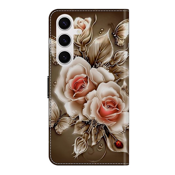 Plånboksfodral för Samsung Galaxy S26 Konstläder Ställ - Brun Rosé