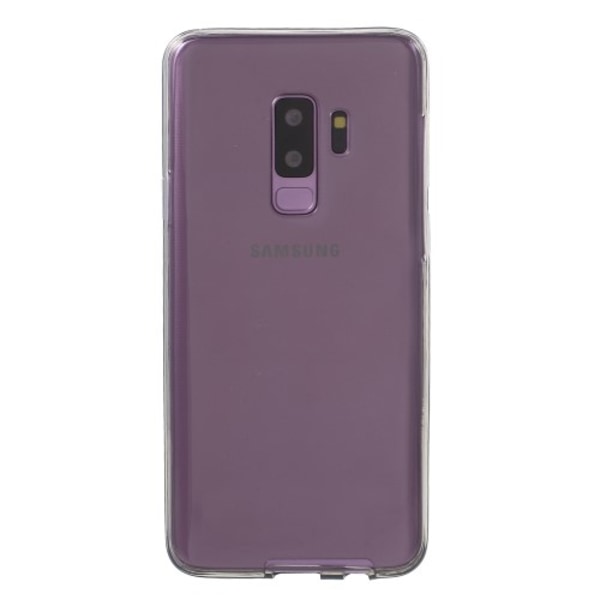 Touchable Front + Back TPU Mobilskal till Galaxy S9 Plus - Grå grå