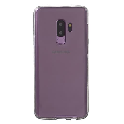 Touchable Front + Back TPU Mobilskal till Galaxy S9 Plus - Grå Grey