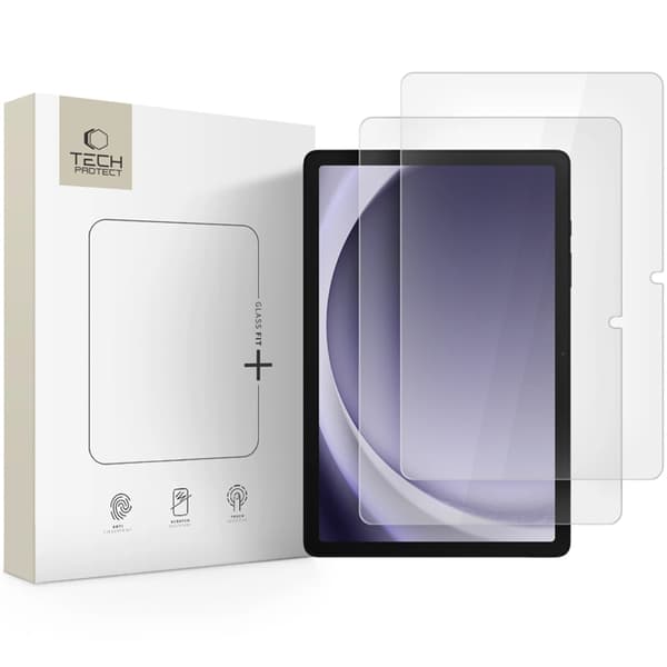 Tech-Protect [2-Pack] Galaxy Tab A9 Plus Härdat Glas Skärmskydd Fit Plus Transparent