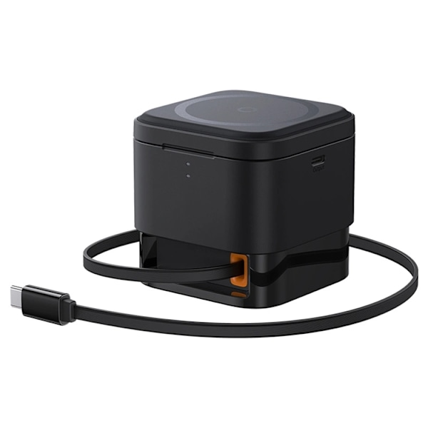 Baseus 2-in-1 Trådlös Laddare Magsafe USB-C - Svart Svart