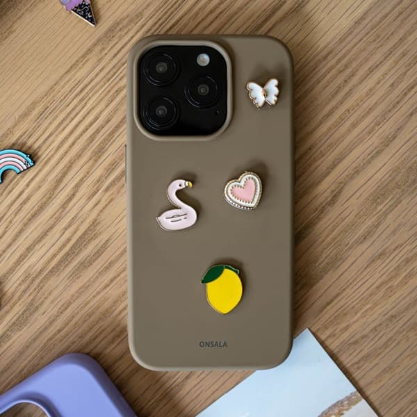 ONSALA Charms Pimp Your Phone Metal og Plastic 4-Pack