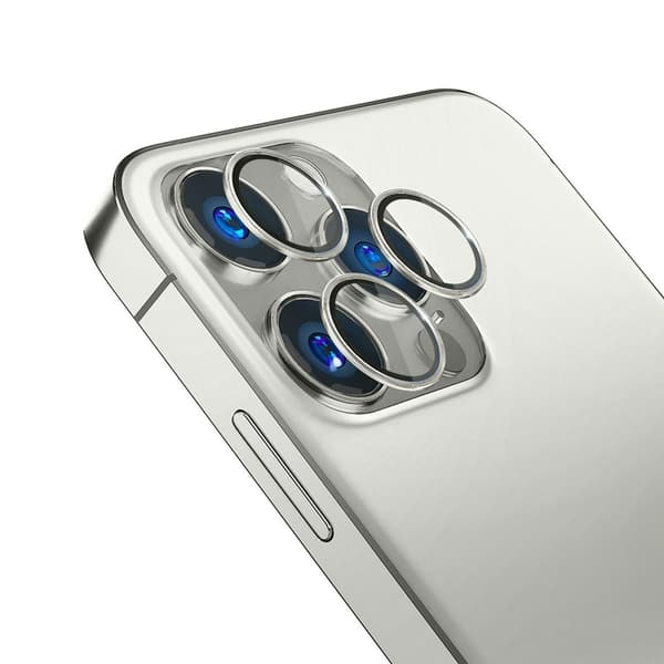 3MK iPhone 13 Pro/13 Pro Max hærdet glas kameradæksel - Grå Grå