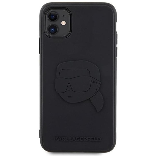 Karl Lagerfeld iPhone 11/XR Mobilskal Rubber Karl Head 3D Svart
