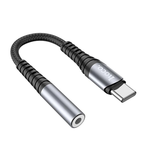HOCO AUX 3.5mm till USB-C Adapter LS33 - Grå Grå