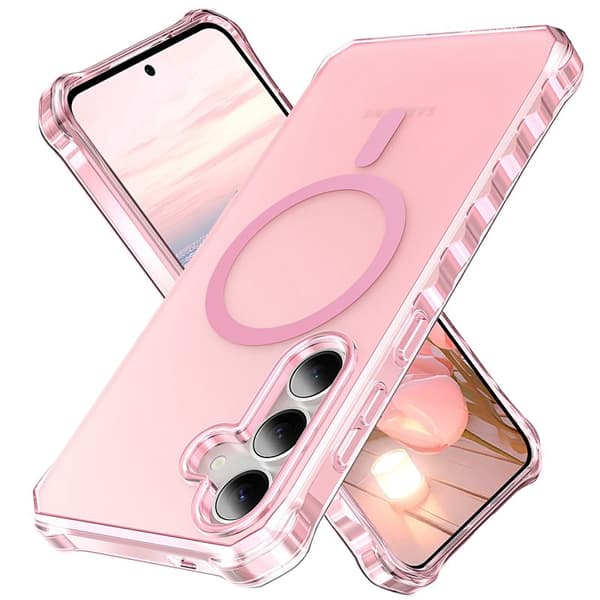 Mobilskal för Samsung Galaxy S26 Magnetiskt PC + TPU - Rosa
