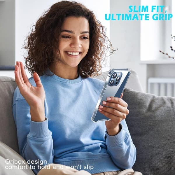 BOOM Mobilskal till iPhone 15 Pro Shockproof TPU - Clear Transparent