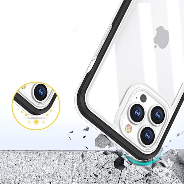 iPhone 13 Pro Skal Clear 3in1 - Svart Svart