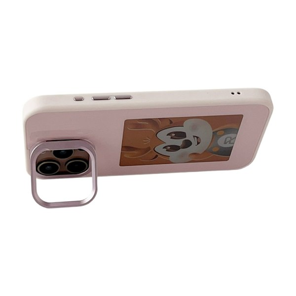 Mobilskal till iPhone 16 Pro Max MagSafe Lens Kickstand E-Ink Customized NFC Rosa