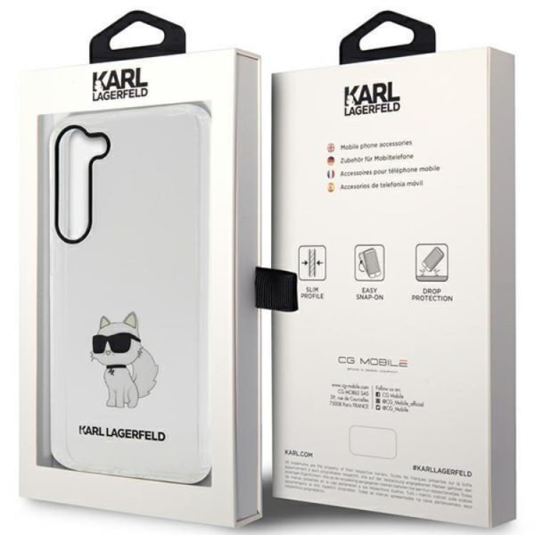 Karl Lagerfeld Galaxy S23 Mobilskal Ikonik Choupette - Clear