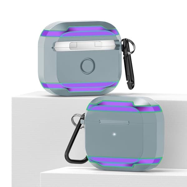 AirPods Pro 2 Skal Aluminium TPU - Grå/Rosa Grå