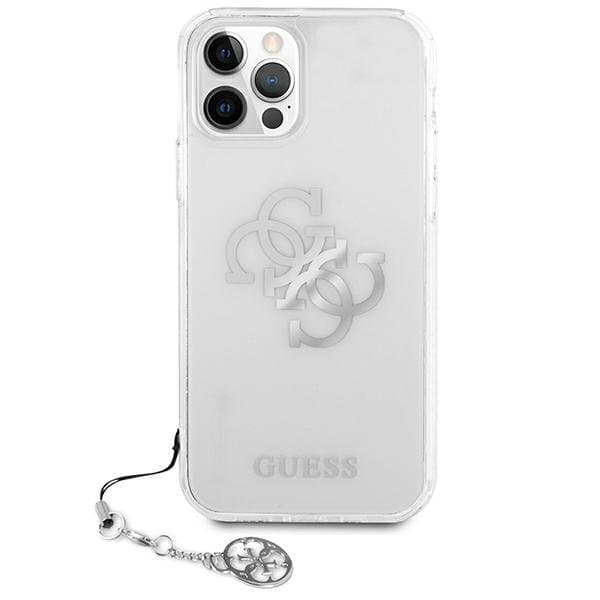 Guess iPhone 12 Pro Max Skal 4G Silver Charms Collection - Läpinäkyvä Silver