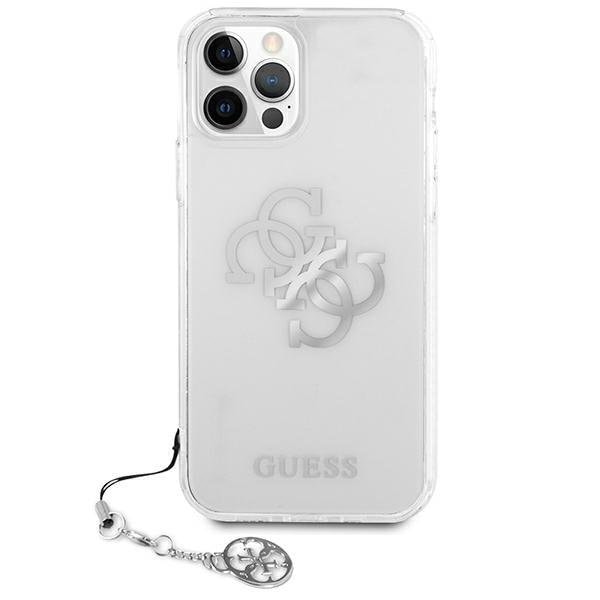 Guess iPhone 12 Pro Max Skal Silver Charms Collection - Transparent Silver
