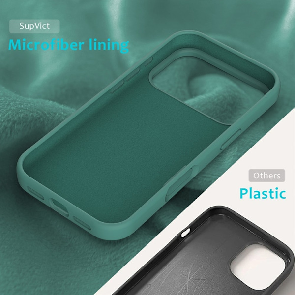 Mobilskal till iPhone 17 Pro Max Liquid Silikon - Grön Grön