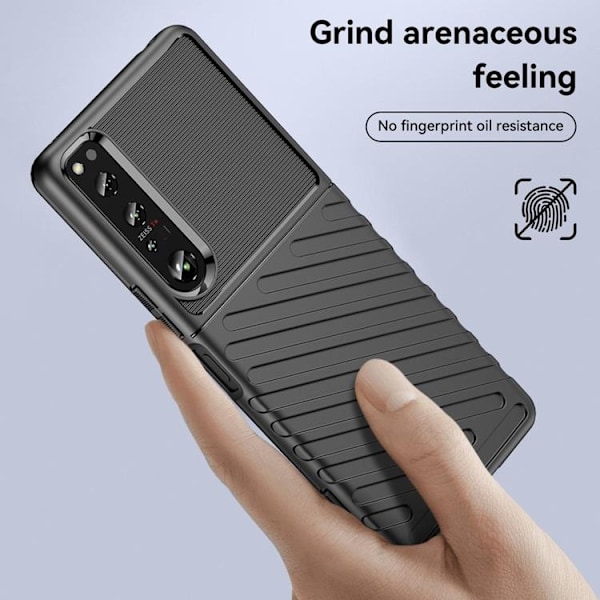 Sony Xperia 1 IV Skal Thunder Twill - Svart