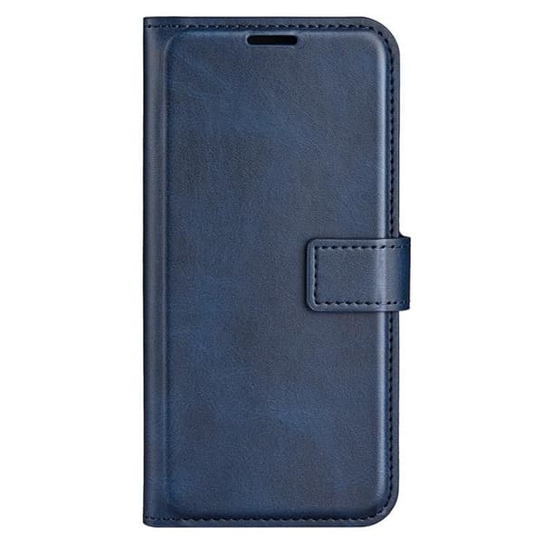 iPhone 15 Pro Max lompakkokotelo Calf Flip Folio - Sininen Blå