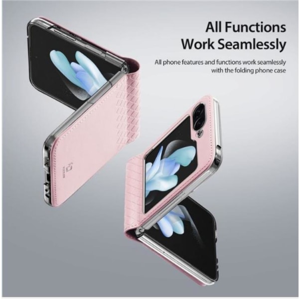 Dux Ducis Galaxy Z Flip 5 matkapuhelinsuoja Bril - vaaleanpunainen
