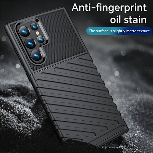 Galaxy S23 Ultra Skal Thunder Twill - Svart Svart