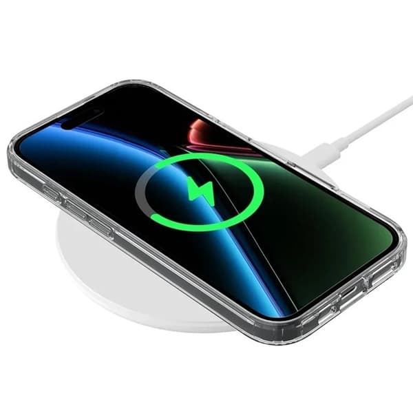 WANLONFENG Mobilskal till iPhone 17 MagSafe + [2-Pack] Härdat glas Transparent