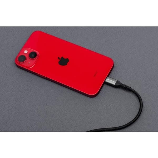 Forcell USB-A till Lightning Kabel 12W 2m 2.4A Cafule - Svart Black