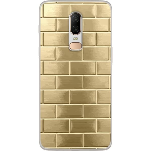Mobilskal till OnePlus 6 med Gyllene Murstenar