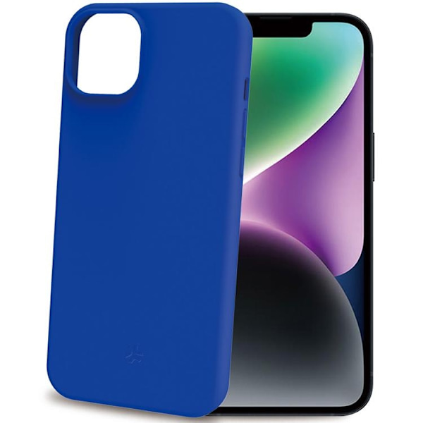 Celly Mobilskal till iPhone 16 Cromo Soft Rubber - Blå Blå