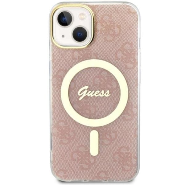 Guess iPhone 14 Mobilskal MagSafe - Rosa