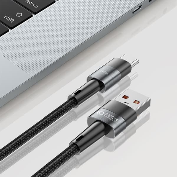 Tech-Protect USB-C till USB-A kabel Ultraboost 1m - Grå Grå