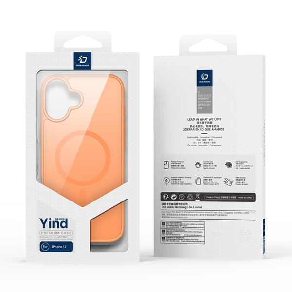 Dux Ducis Mobilskal till iPhone 17 MagSafe Yind - Orange Orange