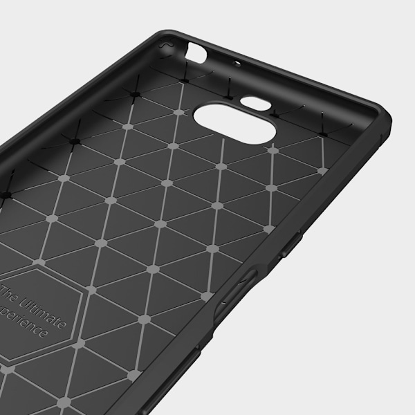 Carbon Brushed Mobilskal till Sony Xperia 10 Plus - Blå Blå