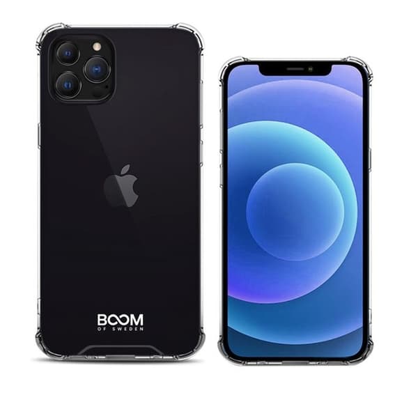Boom iskunkestävä kuori iPhone 13 Pro Maxille Transparent