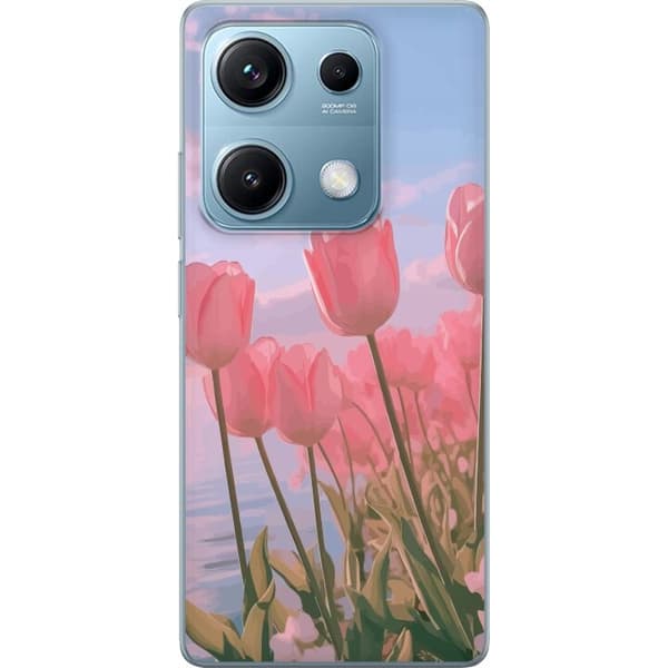 Mobilskal till Xiaomi Redmi Note 14S med Rosa Tulpaner