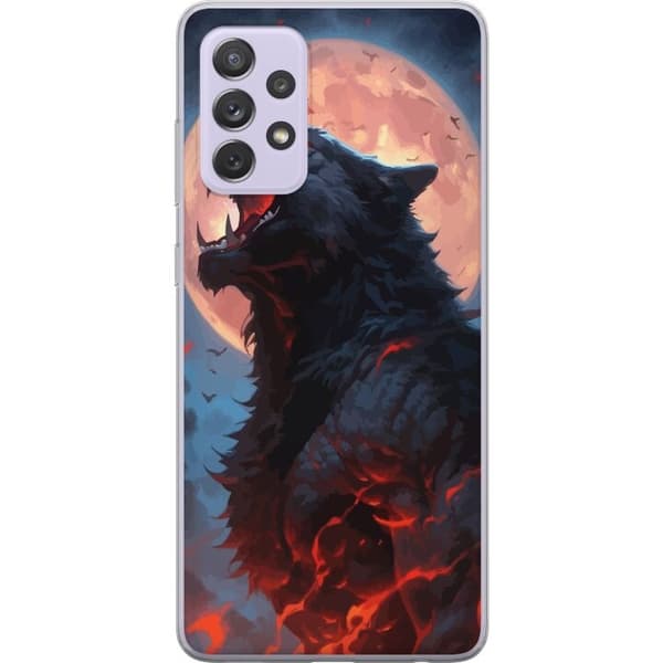 Telefontaske til Samsung Galaxy A52s 5G med Howling Wolf