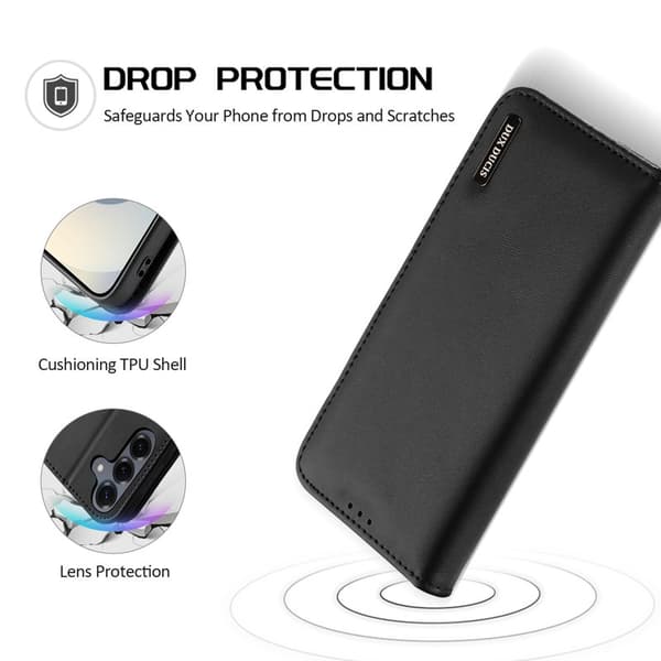 Dux Ducis Plånboksfodral för Samsung Galaxy S26 Plus Konstläder RFID - Svart