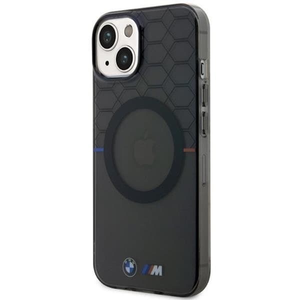 BMW iPhone 14 Plus -kuori Magsafe Pattern - Harmaa Grå