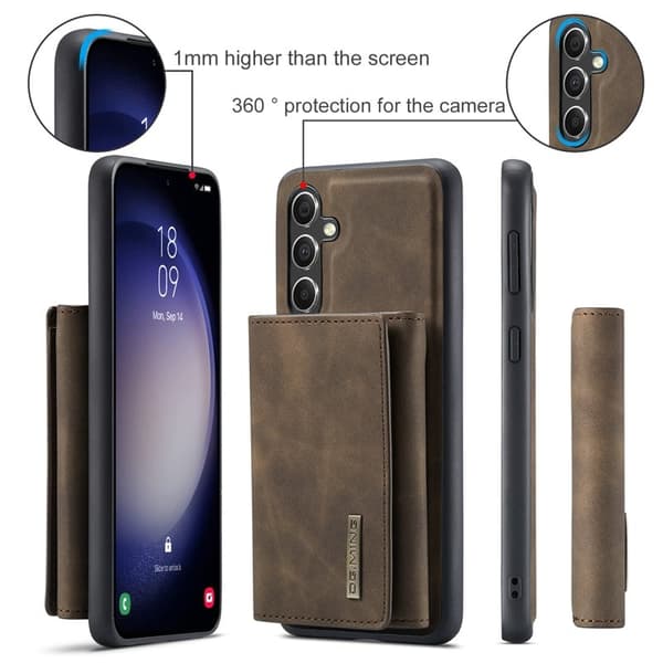 DG.MING M1 Series Mobilskal till Samsung Galaxy A55 5G Konstläder Brun