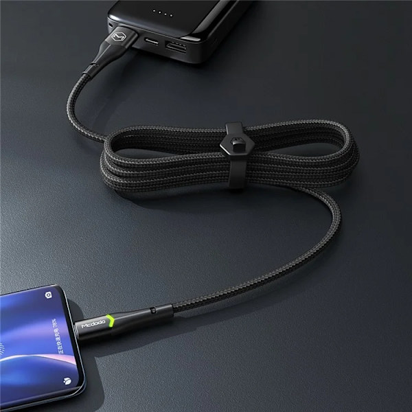 MCDODO USB-A - USB-C Kabel 1m MDD CA-7960 - Svart Svart