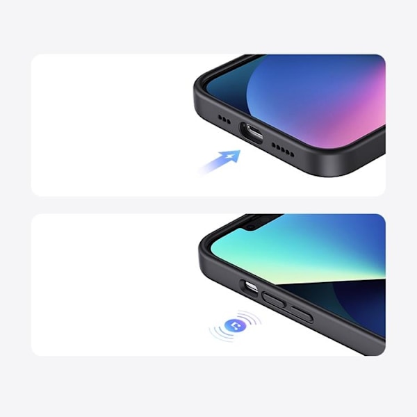 Ugreen iPhone 14 Plus Skal Silky Silicone - Svart