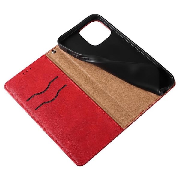 Galaxy S23 Plus Plånboksfodral Magnet Strap - Röd