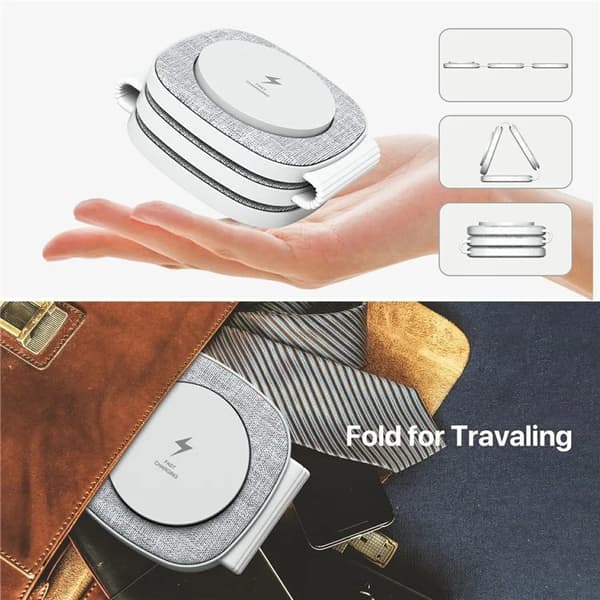 3in1 MagSafe Trådlös Laddare iPhone Apple Watch Airpods - Grå