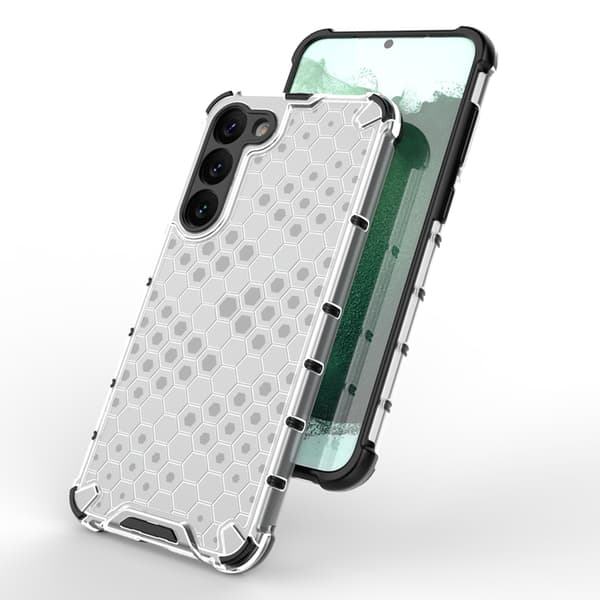 Galaxy S23 Plus Skal Honeycomb Armored Hybrid - Blå Blå