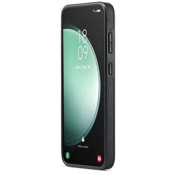 DG.MING Mobilskal till Samsung Galaxy S23 FE PU Läder Svart