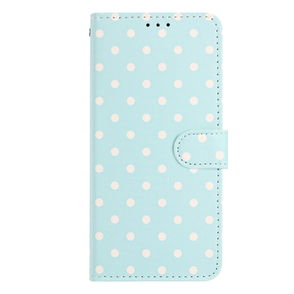 OnePlus 15 5G Plånboksfodral Polka Dot Pattern Konstläder Blå