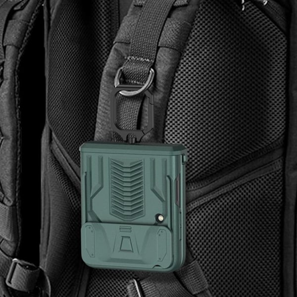 GKK Galaxy Z Flip 4 Skal Ringhållare Kickstand - Svart Svart