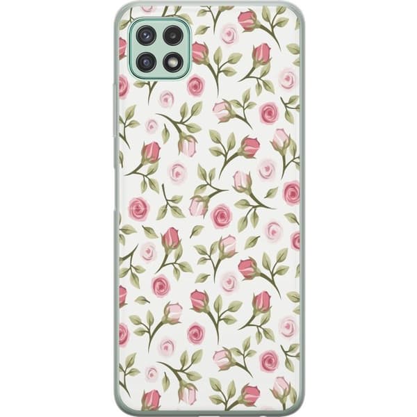 Telefontaske til Samsung Galaxy A22 5G med blomster