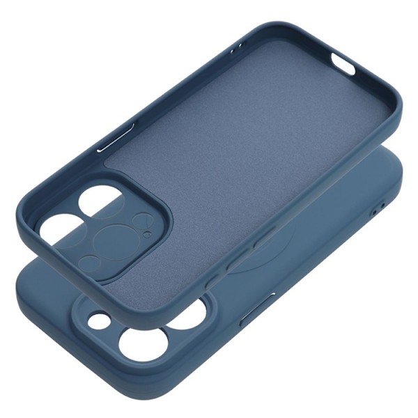 iPhone 15 Pro Mobilskal Magsafe Silikon - Blå