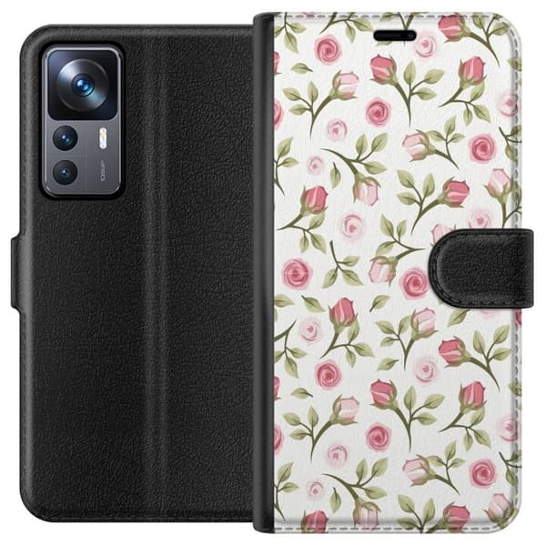 Plånboksfodral till Xiaomi 12T med Blommigt
